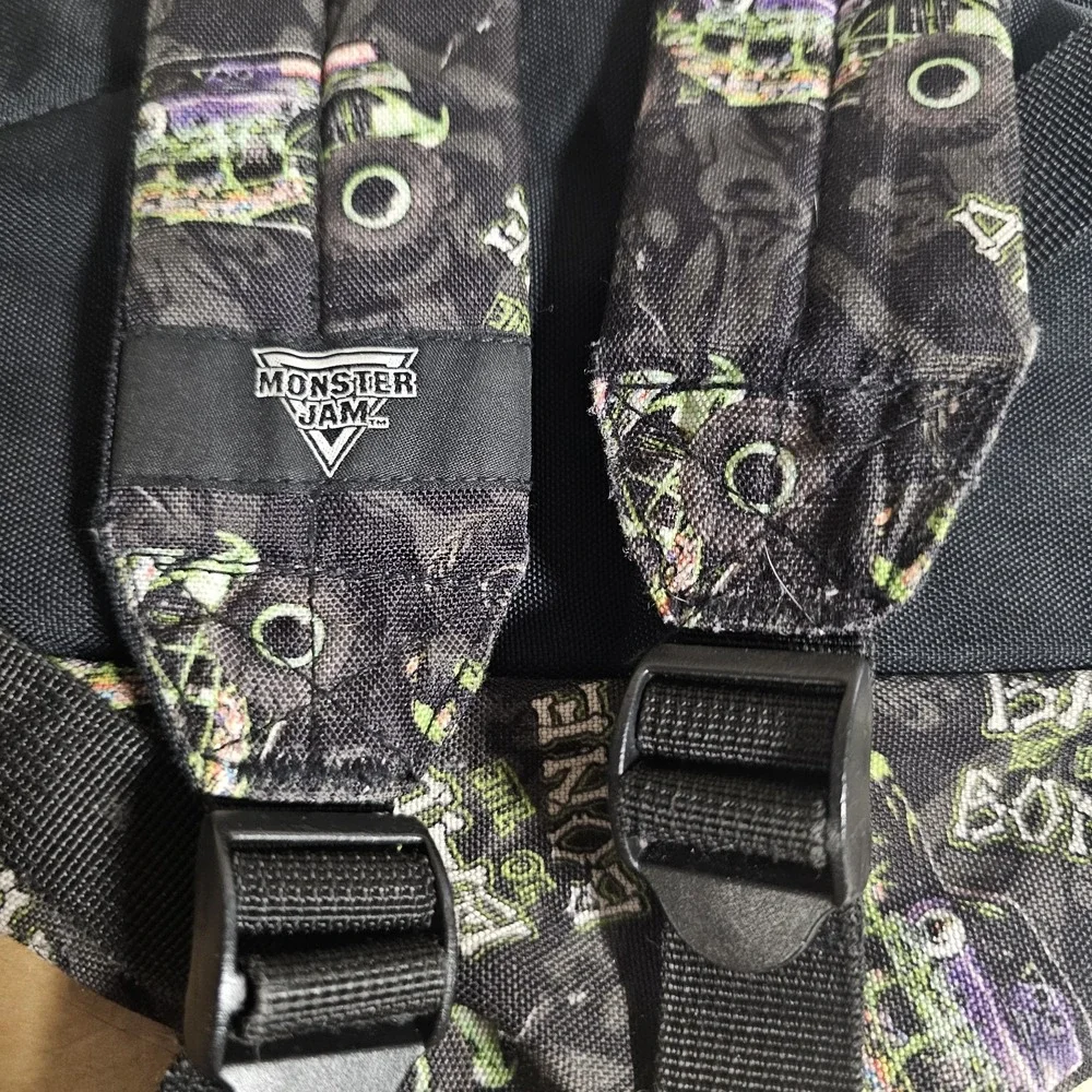 Vintage Grave Digger Race Team Back Pack Monster Jam Bad To The‎ Bone